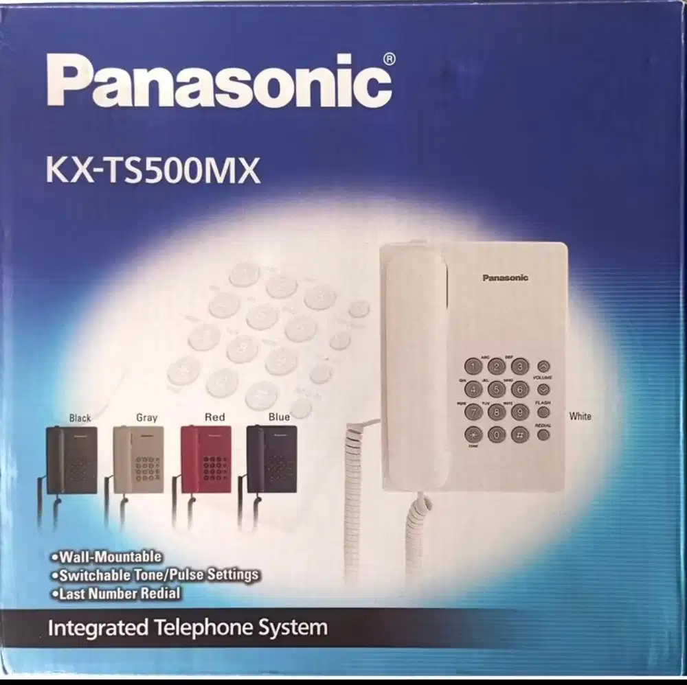 Panasonic KX-TS500MX Telepon Kabel Kantor – Baru