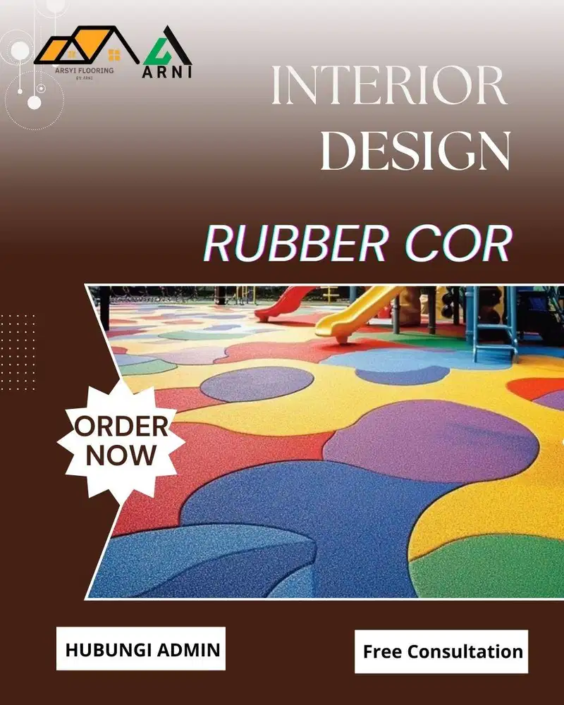 RUBBER COR Per m2 | Lantai Karet Playgound