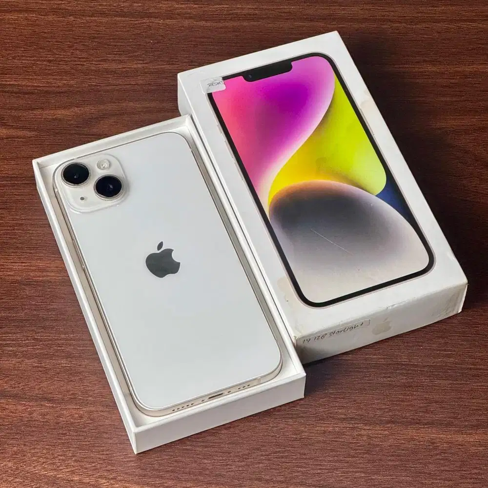 iPhone 14 128GB [ starlight ] Garansi Resmi iBox