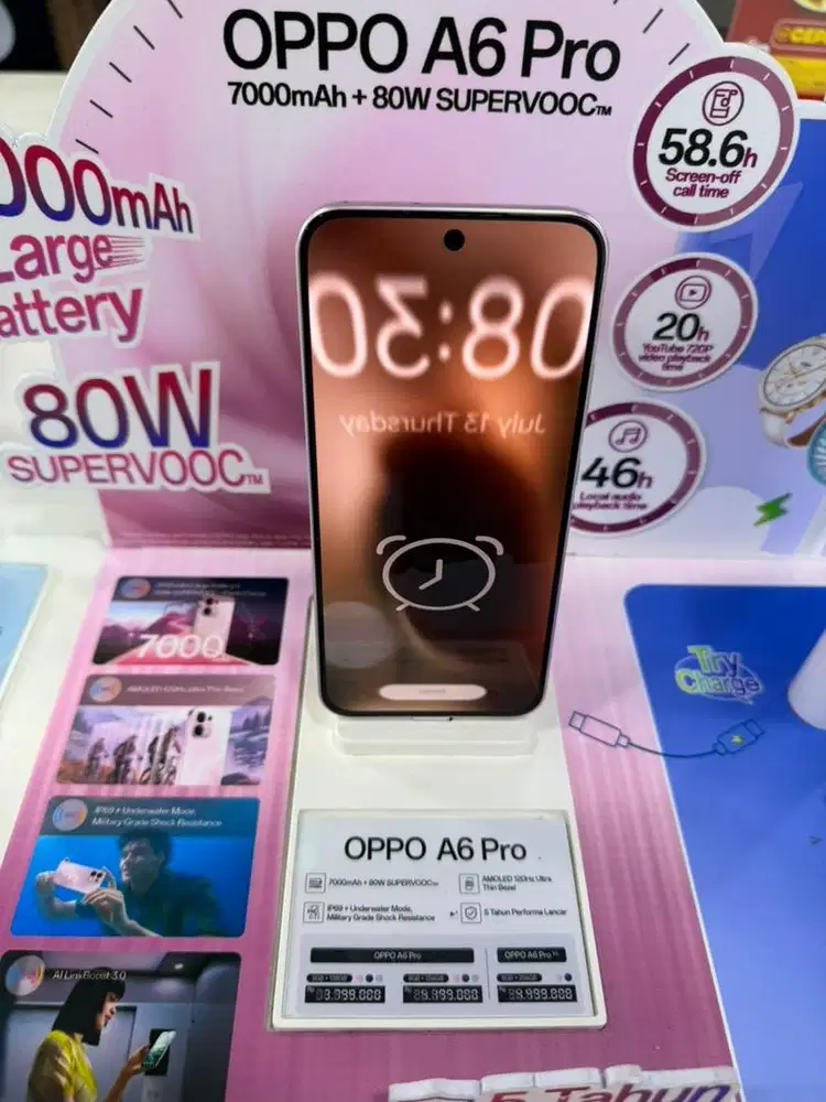 Oppo A6pro 128GB promo cicilan mulai 300ribuan/bulan syarat KTP
