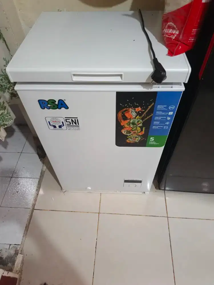 Freezer, meja makan saja, kaktus