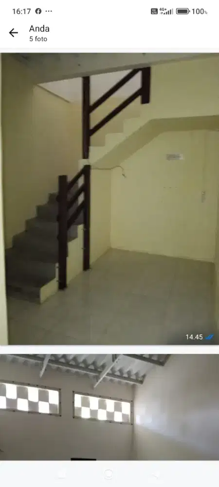 Rumah mungil dua lantai