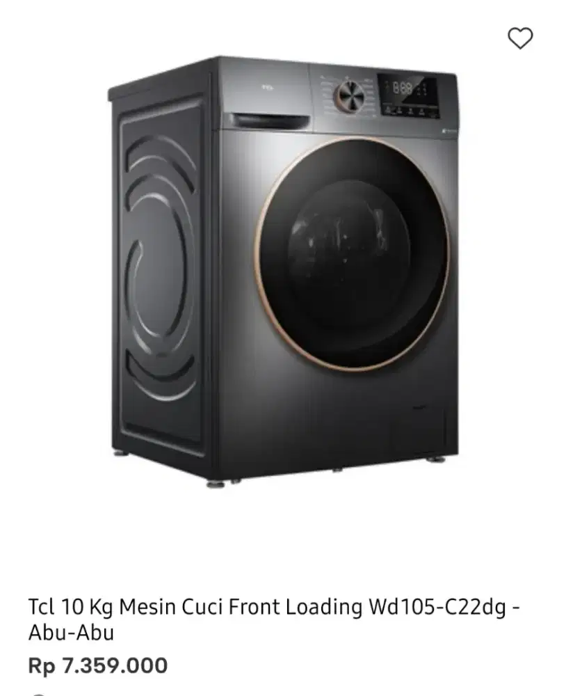 WM FRONT LOAD TCL 10KG