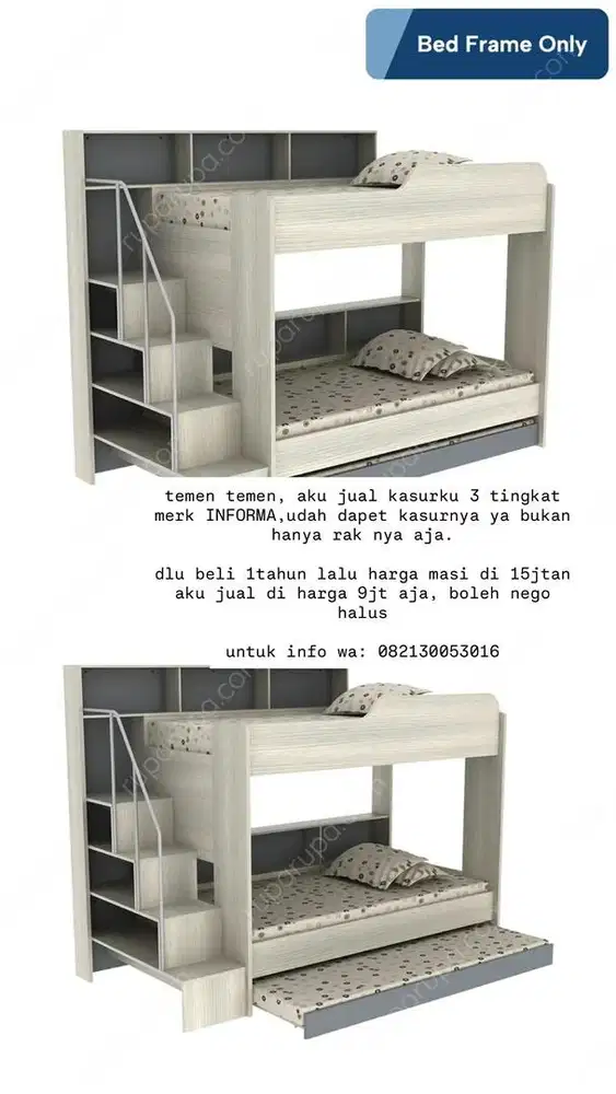 KASUR 3 TINGKAT INFORMA