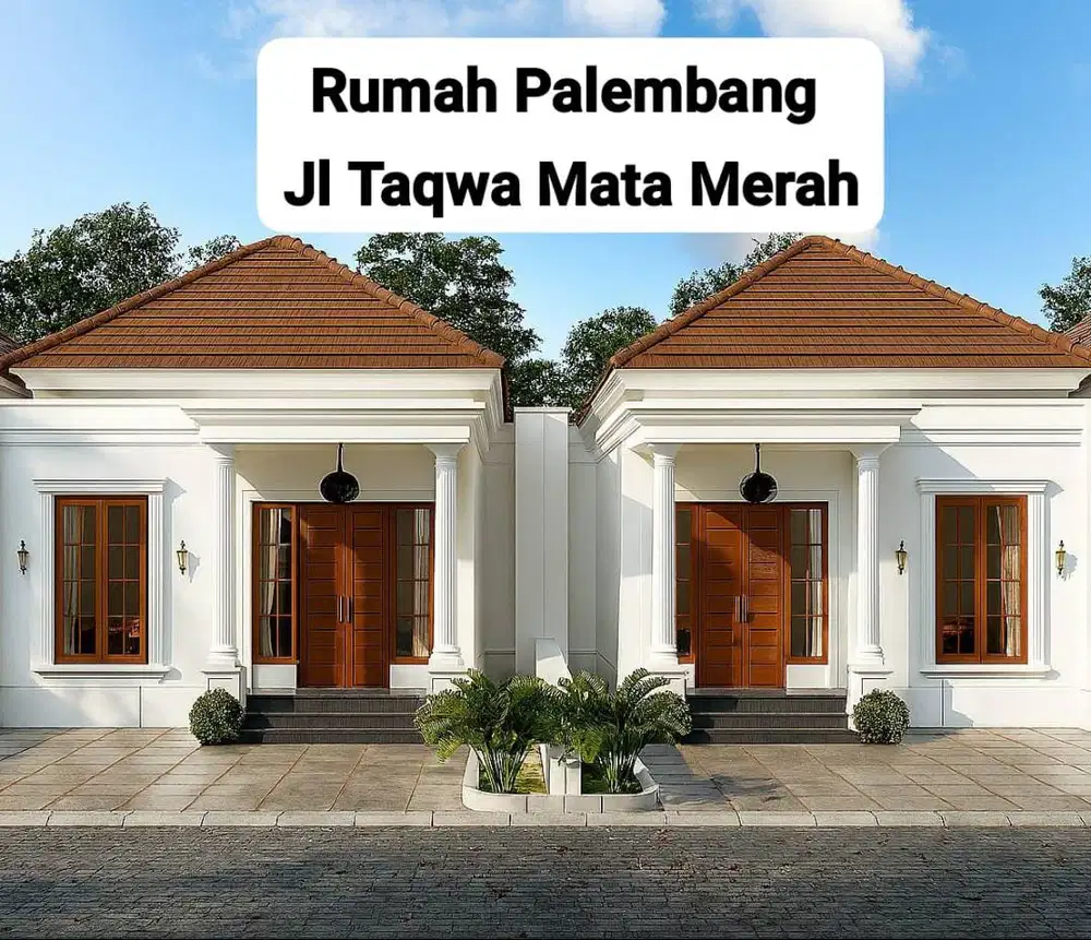 Rumah elit kota Palembang sematang borang
