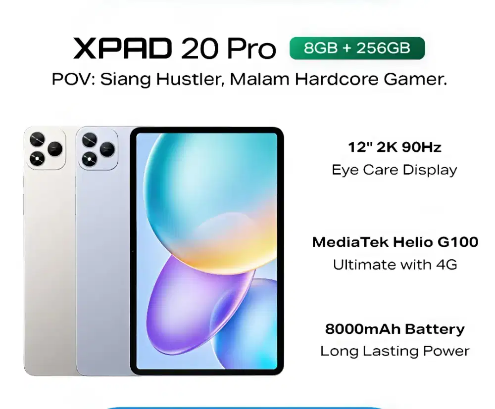 Infinix Tablet Xpad 20 pro 8/256gb Garansi Resmi