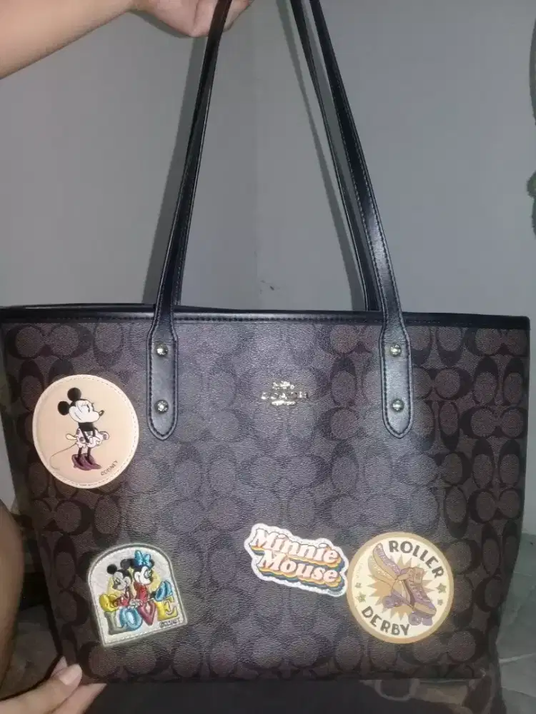Coach x disney tote minnie