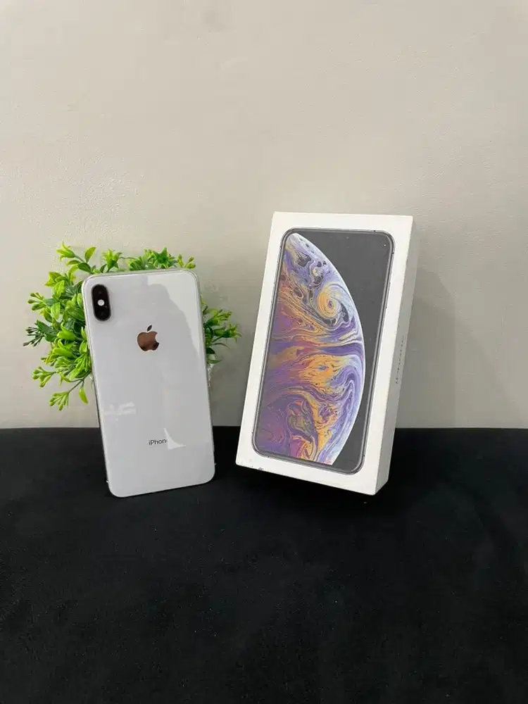 IPhone XS Max 256GB Silver mulus Fullset BH 100% 3Utool 95 Permanent