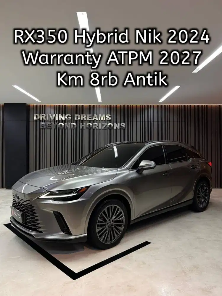 Lexus RX350H Hybrid 2024 Abu-abu Met Km8rb Sonic Titanium D11YU