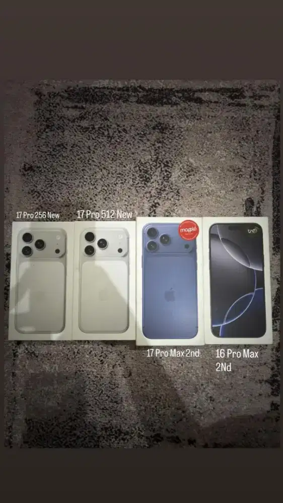 17 Pro 256Gb & 512Gb Silver Ibox BNIB