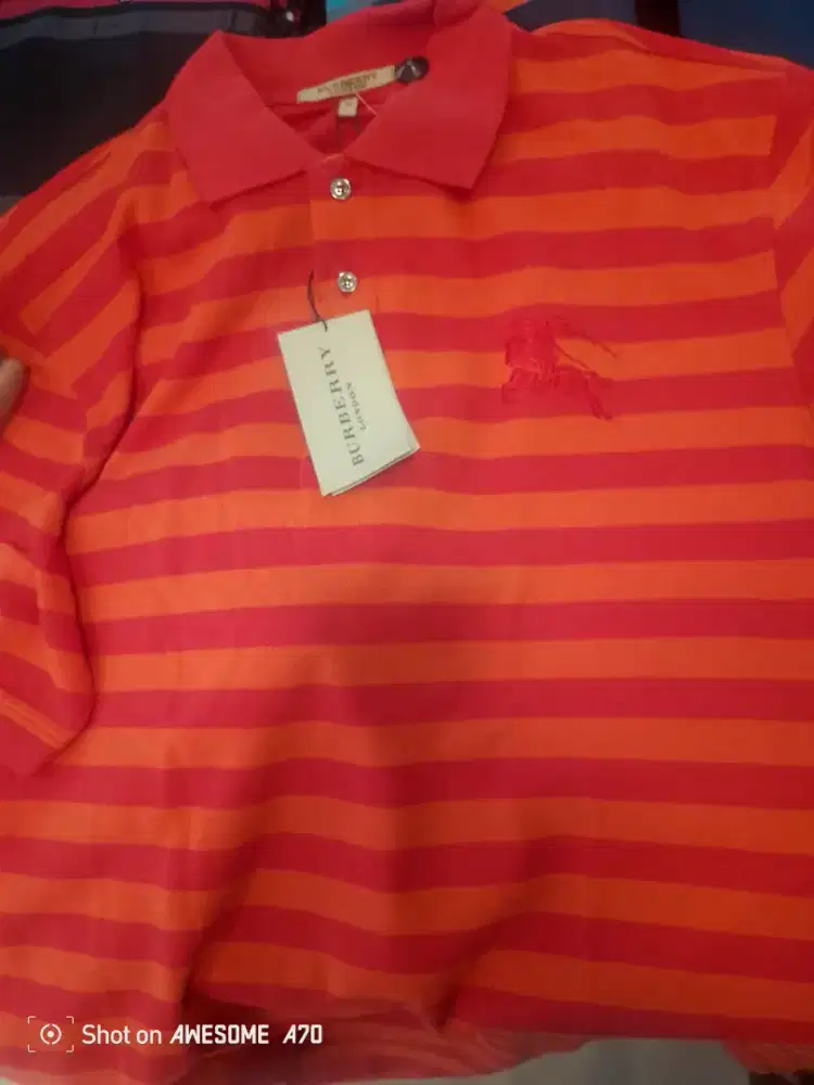 Kaos kerah polo Burberry original jumbo size 2XL-4XL