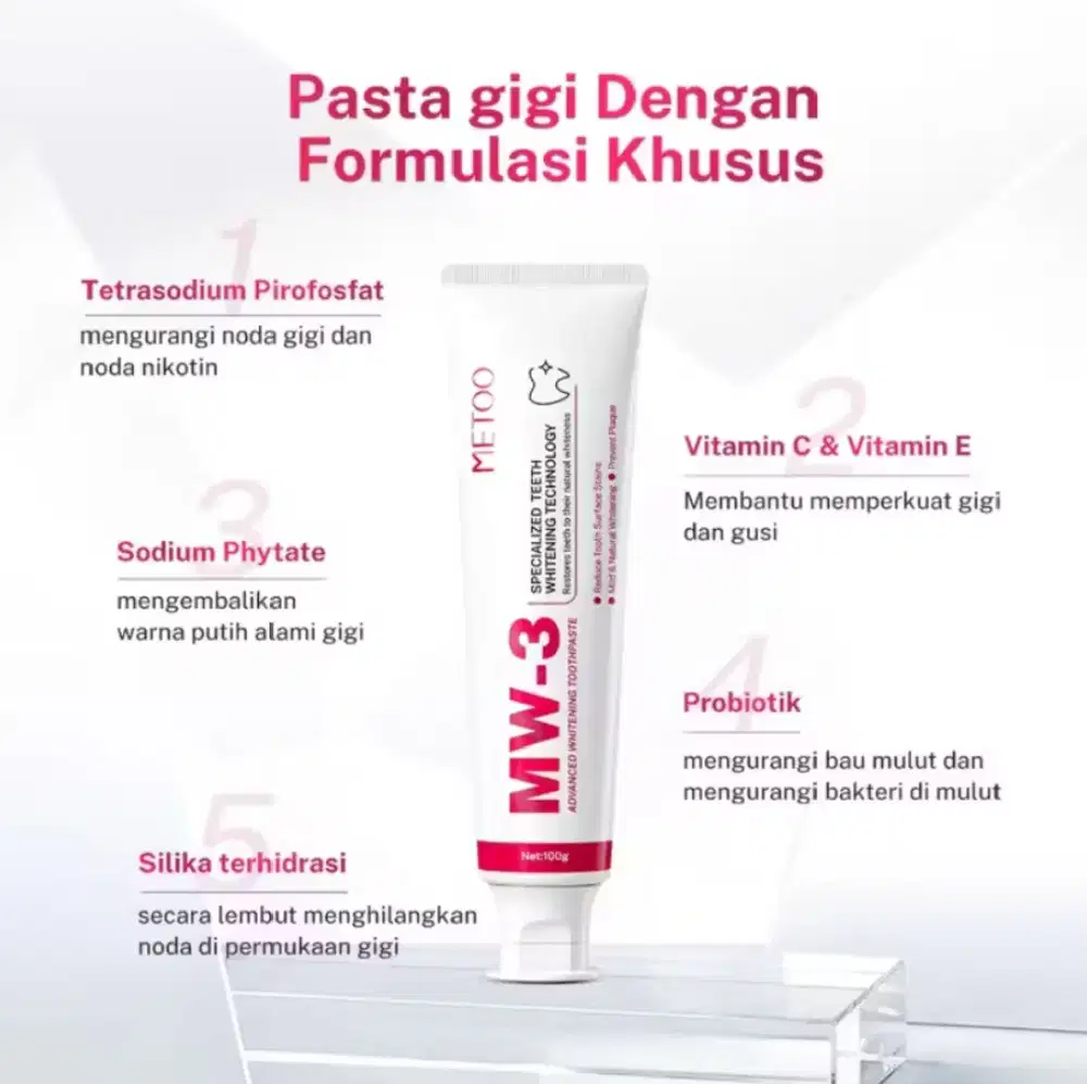 METOO MW-3 (pasta gigi pemutih) pilihan ricis