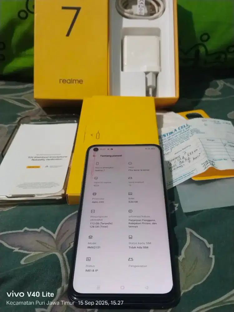 Realme 7 ram 8/128gb fullset ori