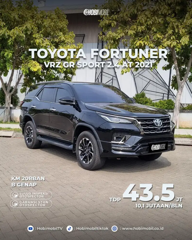 Fortuner VRZ GR Sport 2.4 AT Thn 2021 Pemakaian 2022