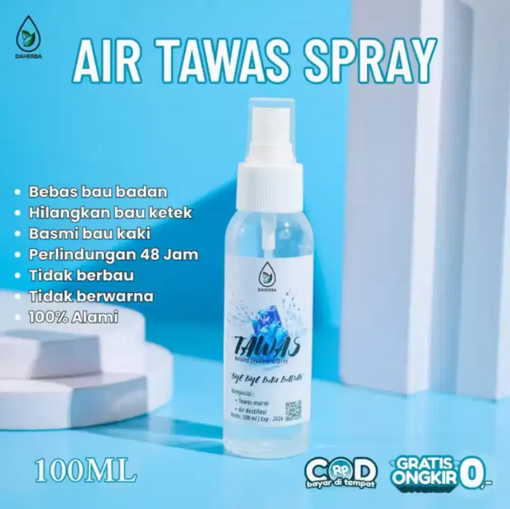 DAHERBA deodorant spray air tawas