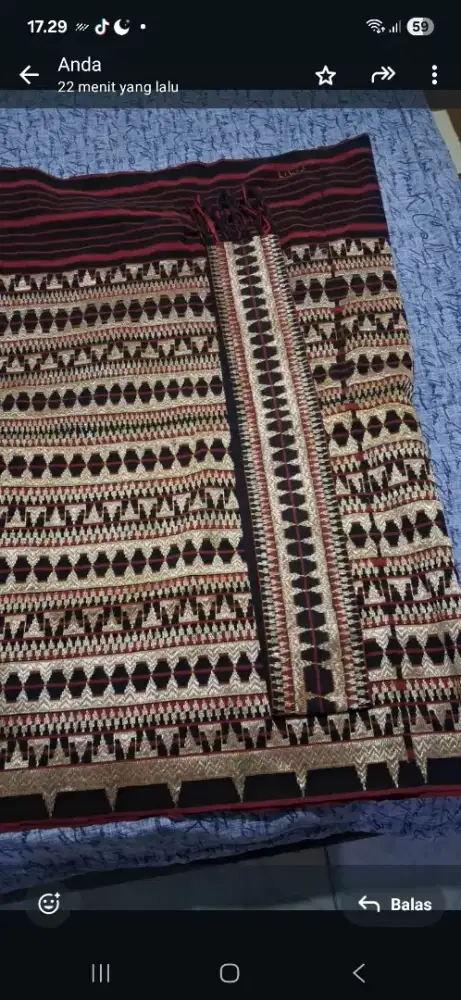 Di jual kain songket khas lampung