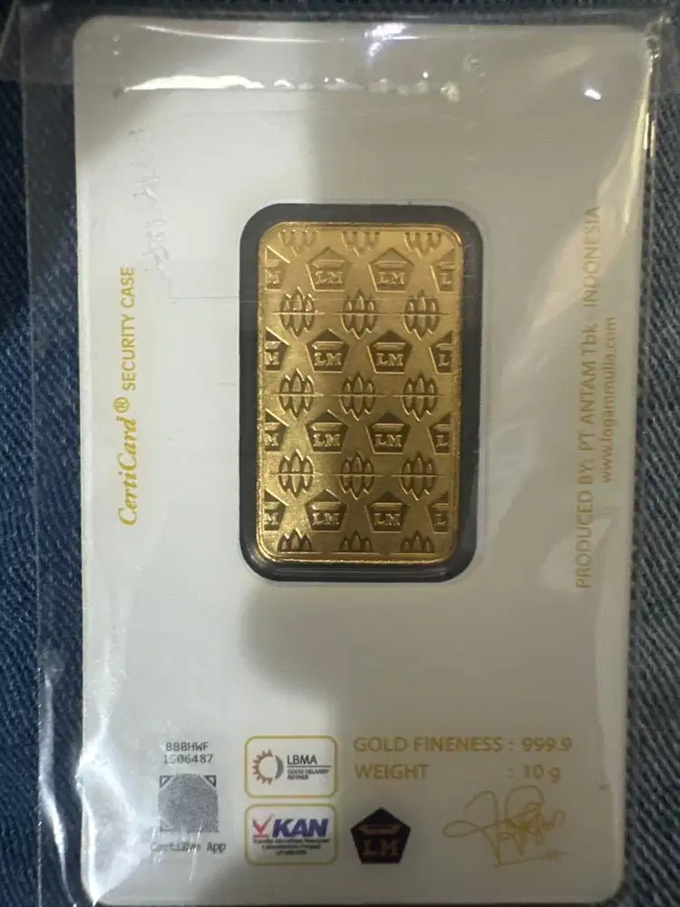 Jual emas antam certieye