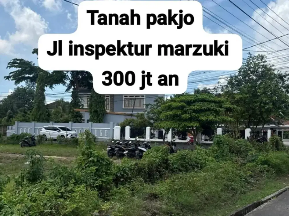DIJUAL MURAH TANAH JL INSPEKTUR MARZUKI