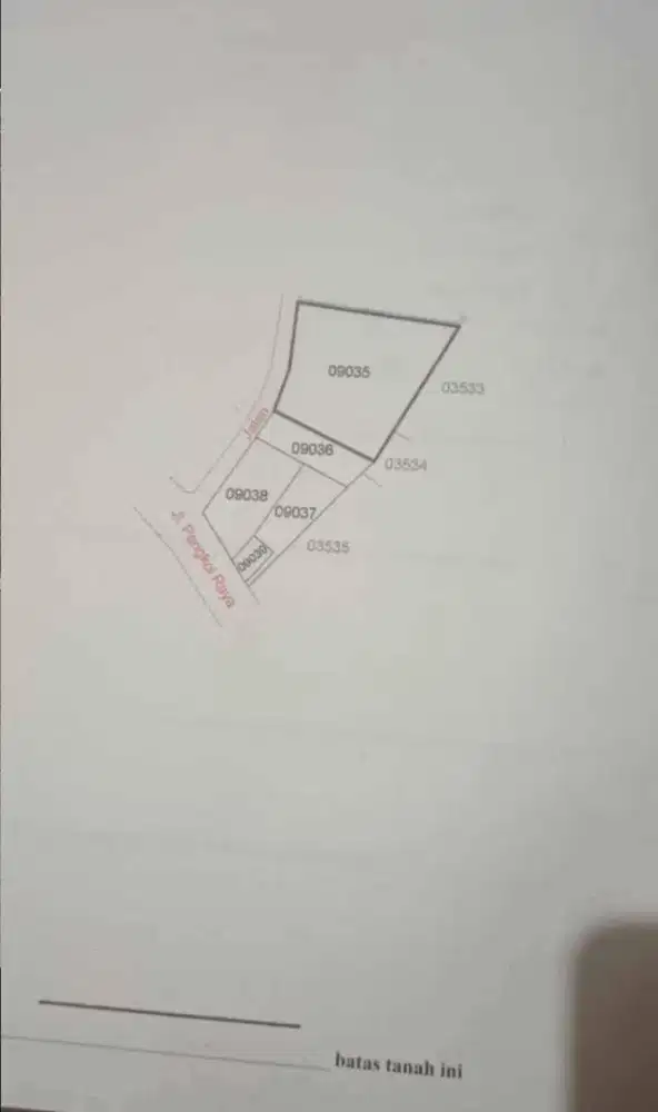 Jual tanah luas 930m2 HM