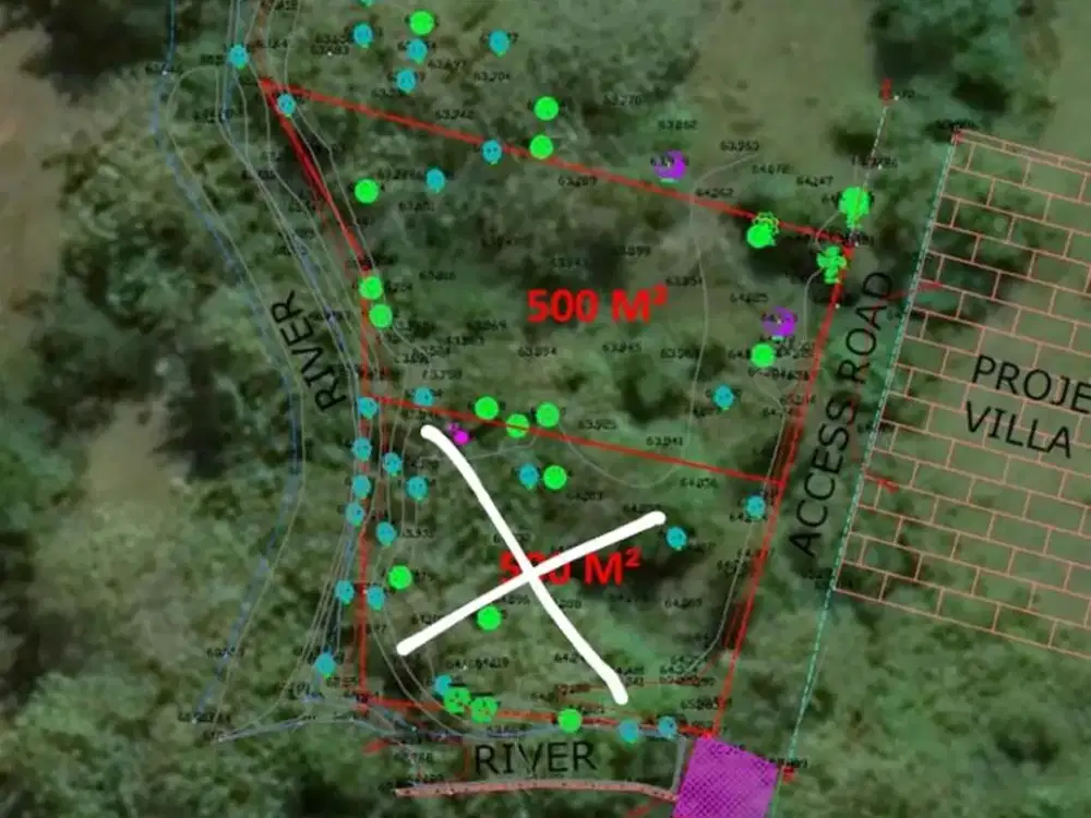 Leasehold land in Bingin – Pink zone - 500 m², 24,5 years until Feb 2050