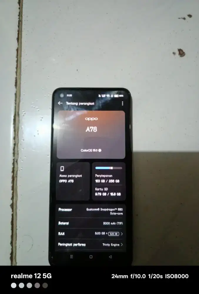 OPPO A78 4G 8/256 BACA DESKRIPSI