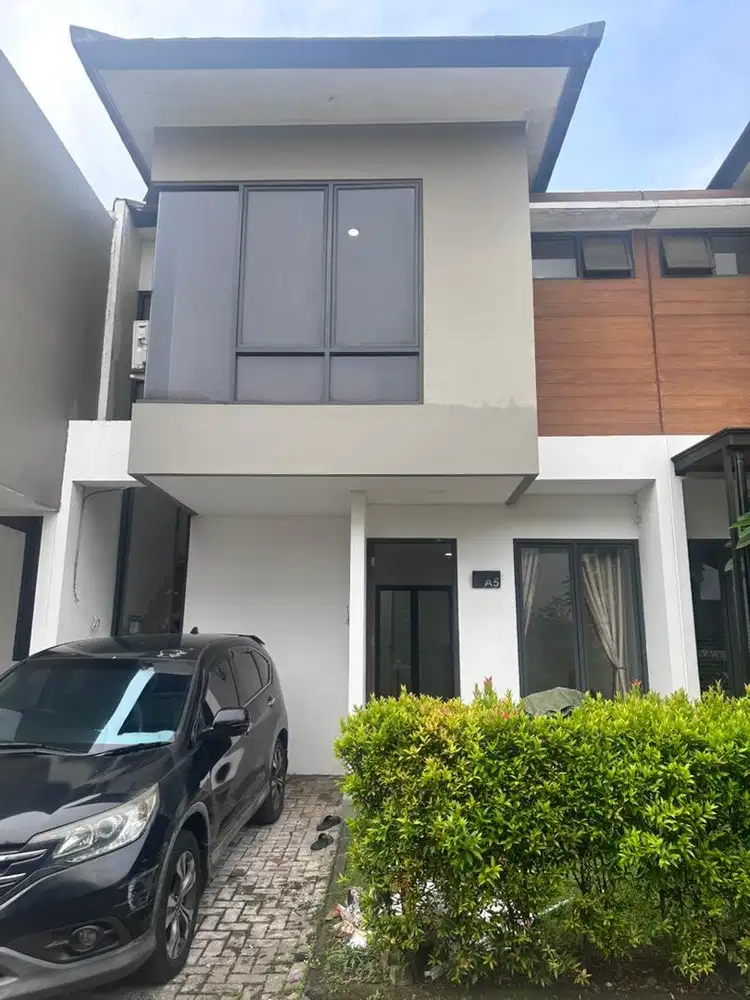DIJUAL RUMAH BINTARO CLUSTER SEMI FURNISHED 5 MNT KE KRL PONDOK RANJI