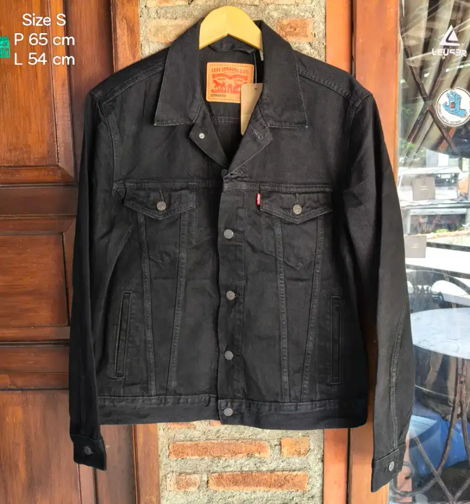 LEVIS TRUCKER JAKET BLACK NEW ORIGINAL