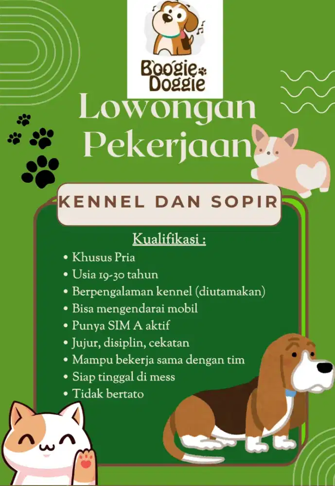 Kennel merangkap sopir