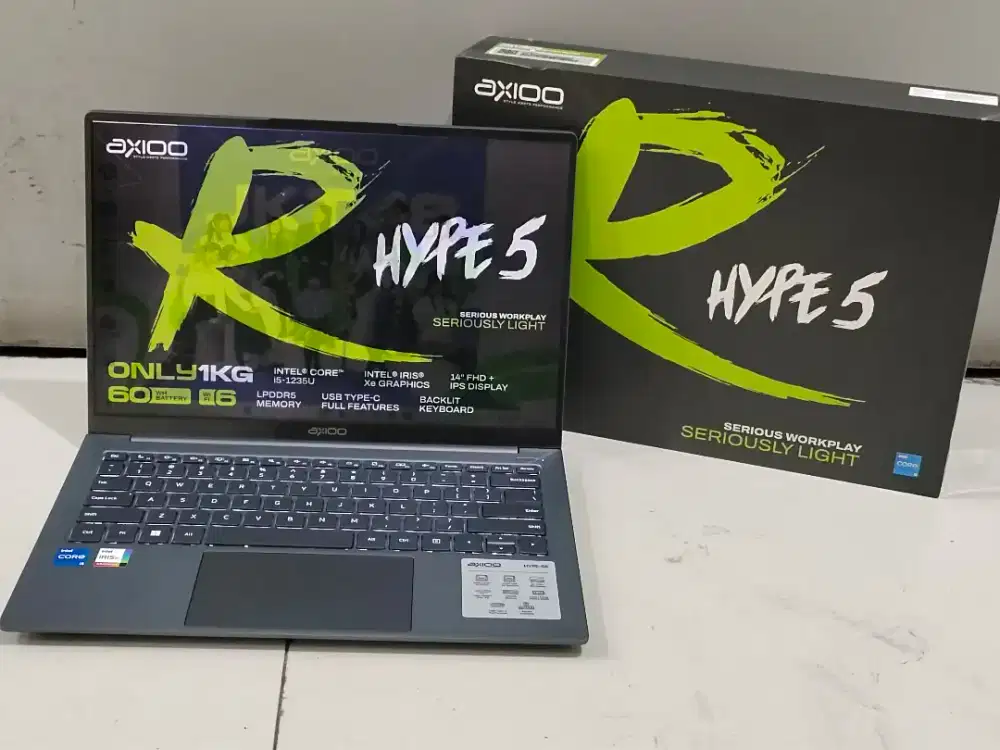 Like new axioo hype r5 intel core i5 gen 12 ram 24/512 gb