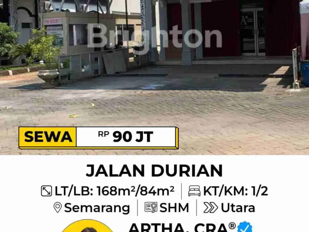 DISEWAKAN RUKO STRATEGIS BANYUMANIK DEKAT UNDIP TEMBALANG