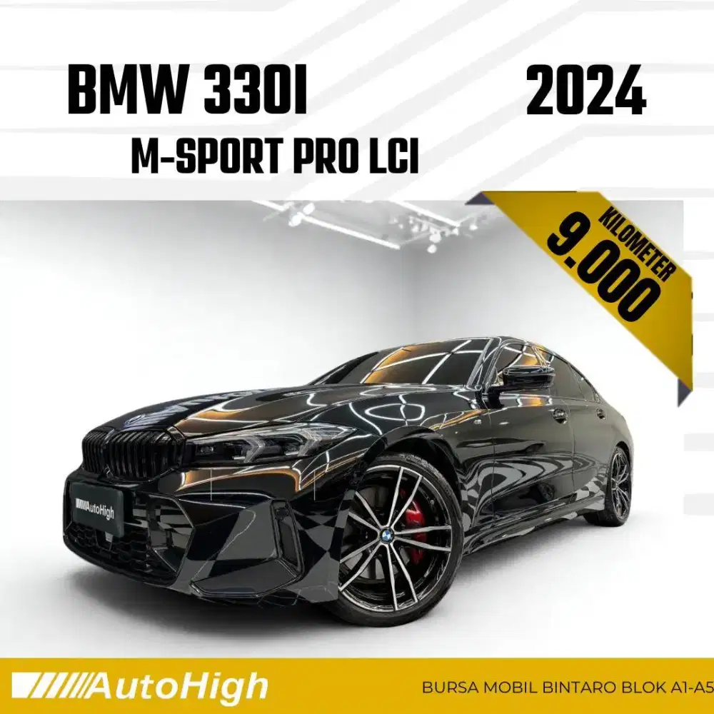 DP10% [Km9.000] 330i M-Sport Pro LCi 2024 Black Reg 2025 #AUTOHIGH