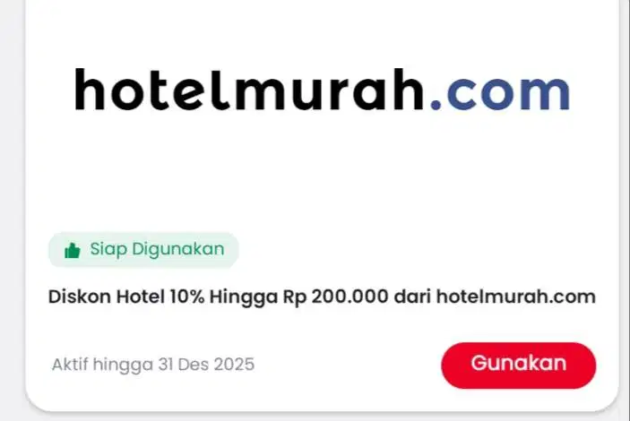 Jual voucher 200rb khusus hotelmuahcom