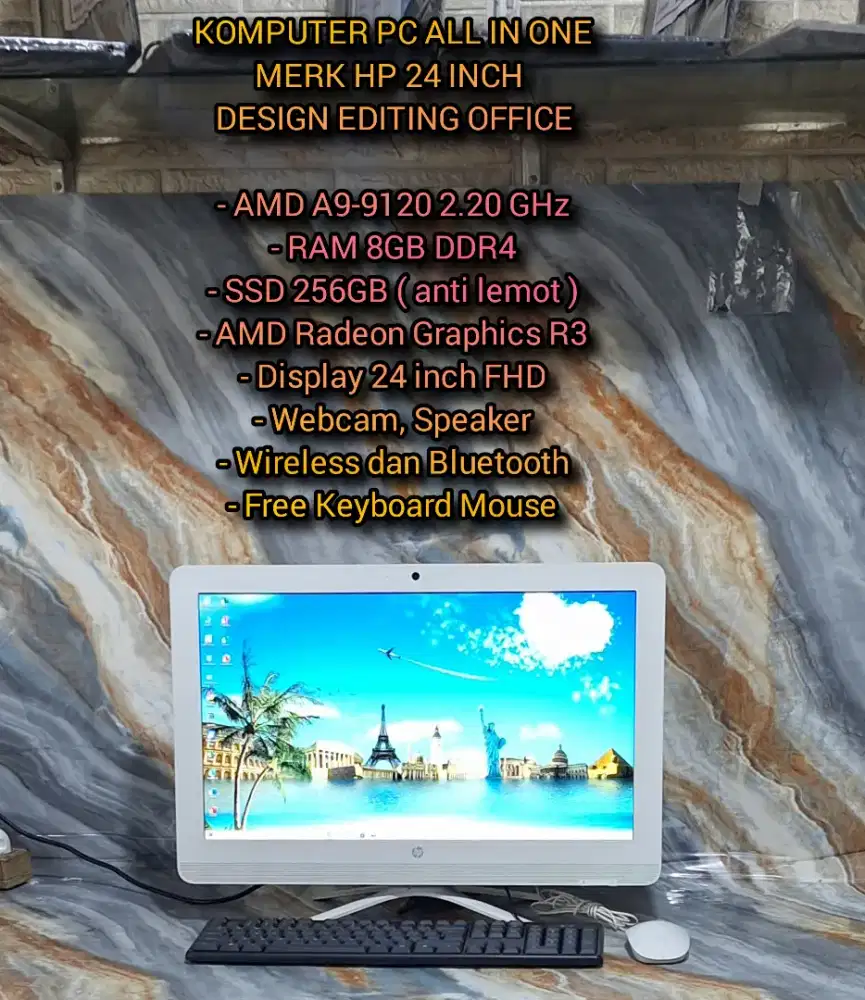 KOMPUTER PC ALL IN ONE 24 INCH PC AIO
