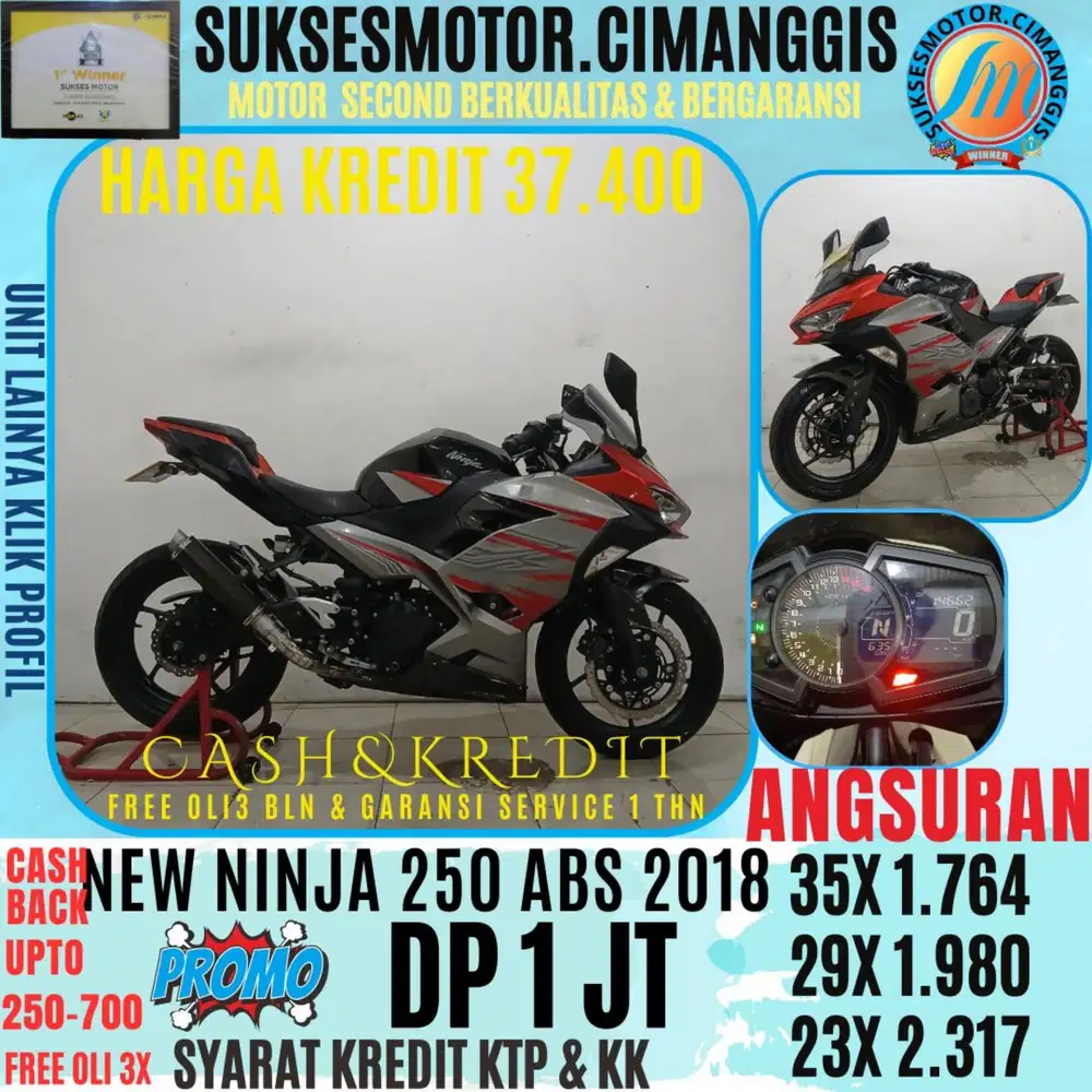 NEW NINJA 250 ABS CASHBACK UPTO 700 RIBU FREE OLI3BLN