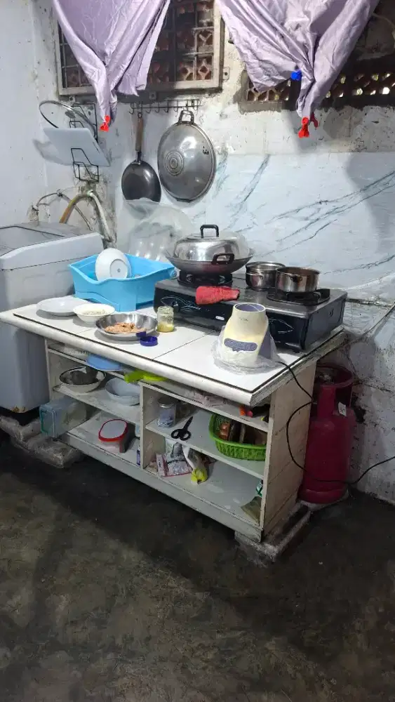 meja dapur kayu bekas