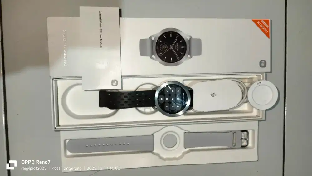 Jam tangan Xiaomi s3 full set lengkap normal 99%