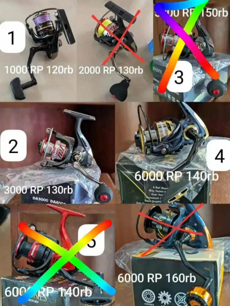 Reel Pasifik katrol pancing 3000 Besi Smooth BARU