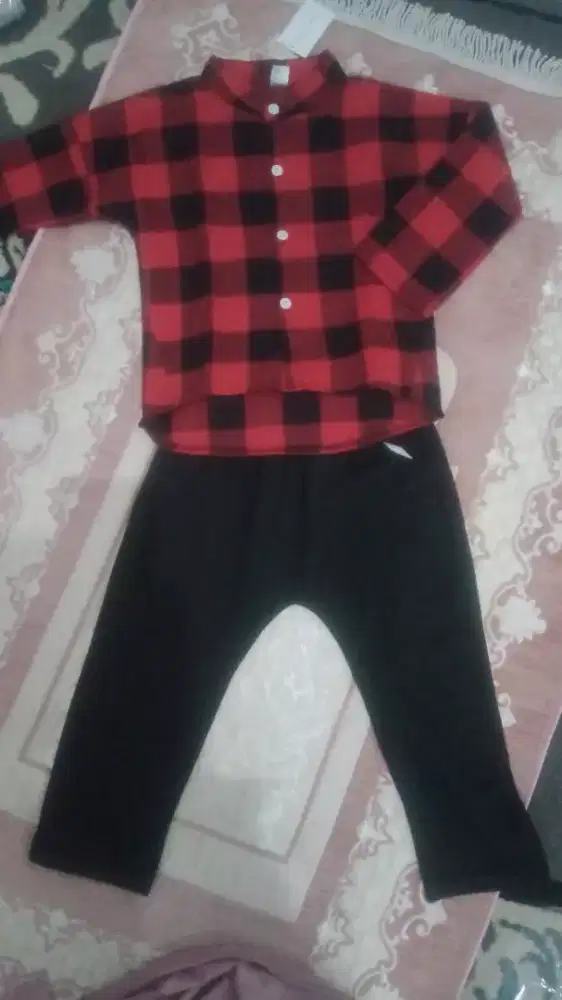 Baju kemeja + celana panjang