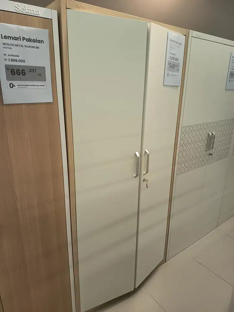 Selma Archy Lemari Pakaian 2 Pintu - Cokelat Oak