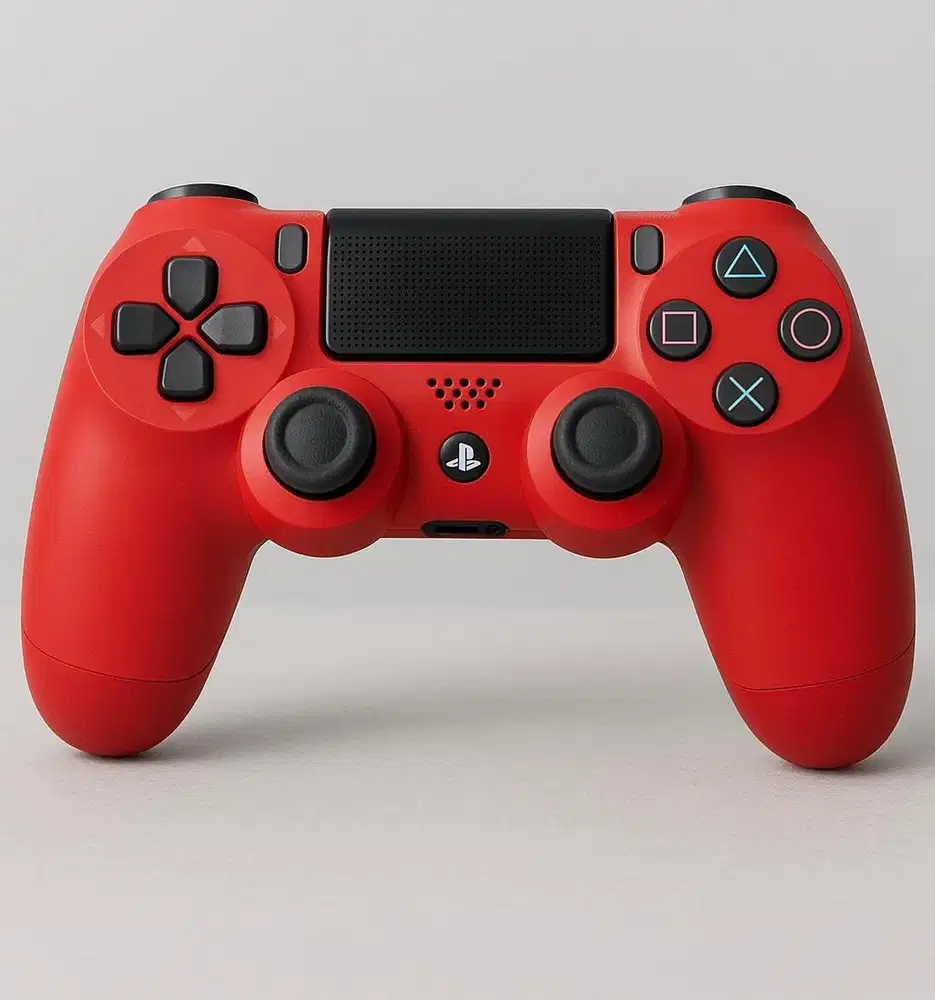 Jual Stik PS4 ORIGINAL PLAYSTASTION MAGMA RED– Kondisi Mulus!