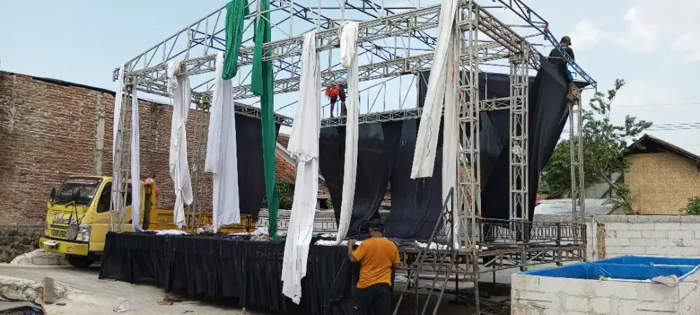 Layanan sewa tenda/panggung hajatan