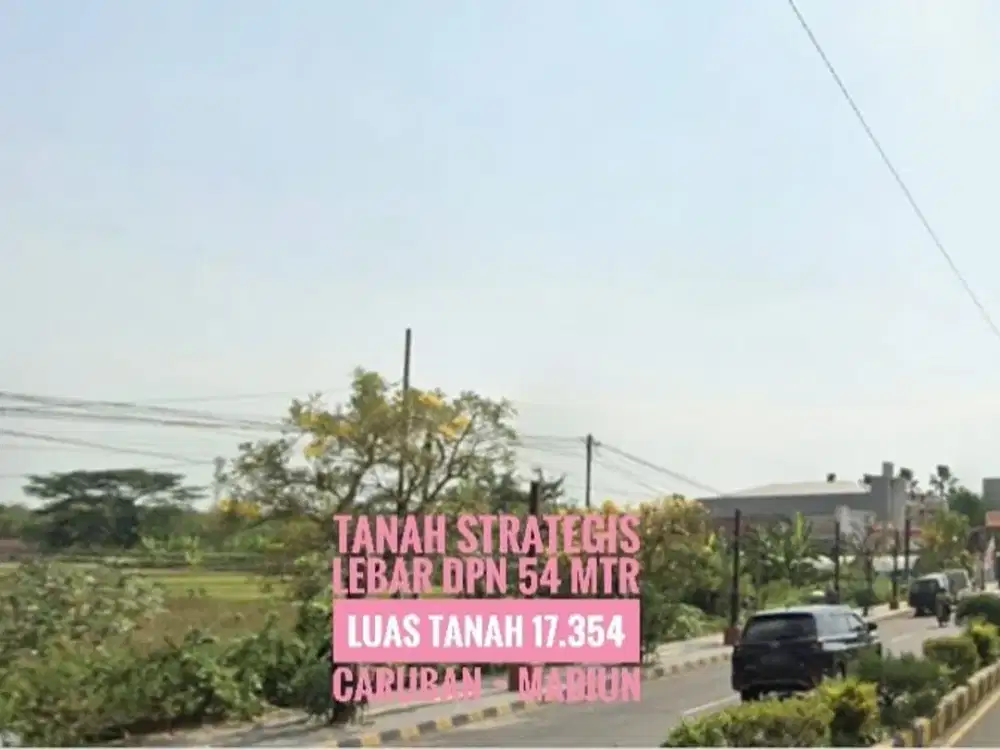 [W] Tanah Jalan Panglima Sudirman CARUBAN, Lokasi Bagusss