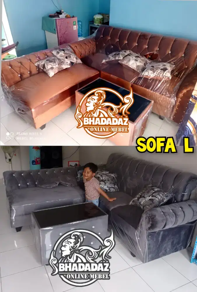 Sofa L Ruang Tamu