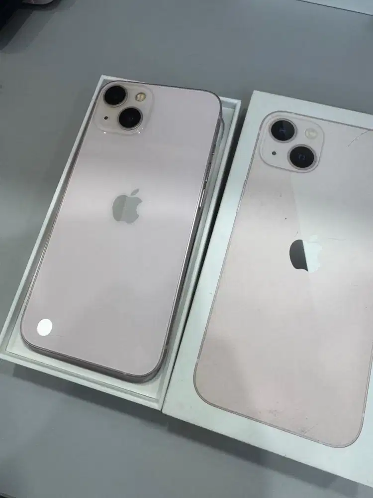 Iphone 13 128 gb PinK second Resmi ex ibox BH 90%up