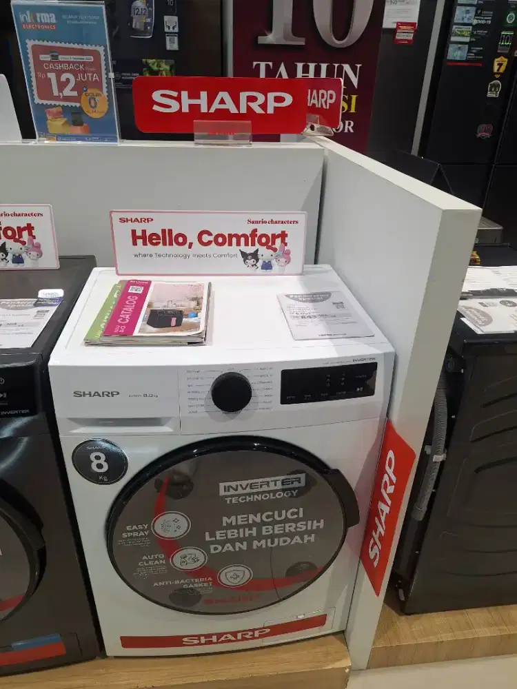 CREDIT MESIN CUCI SHARP BUNGA 0%