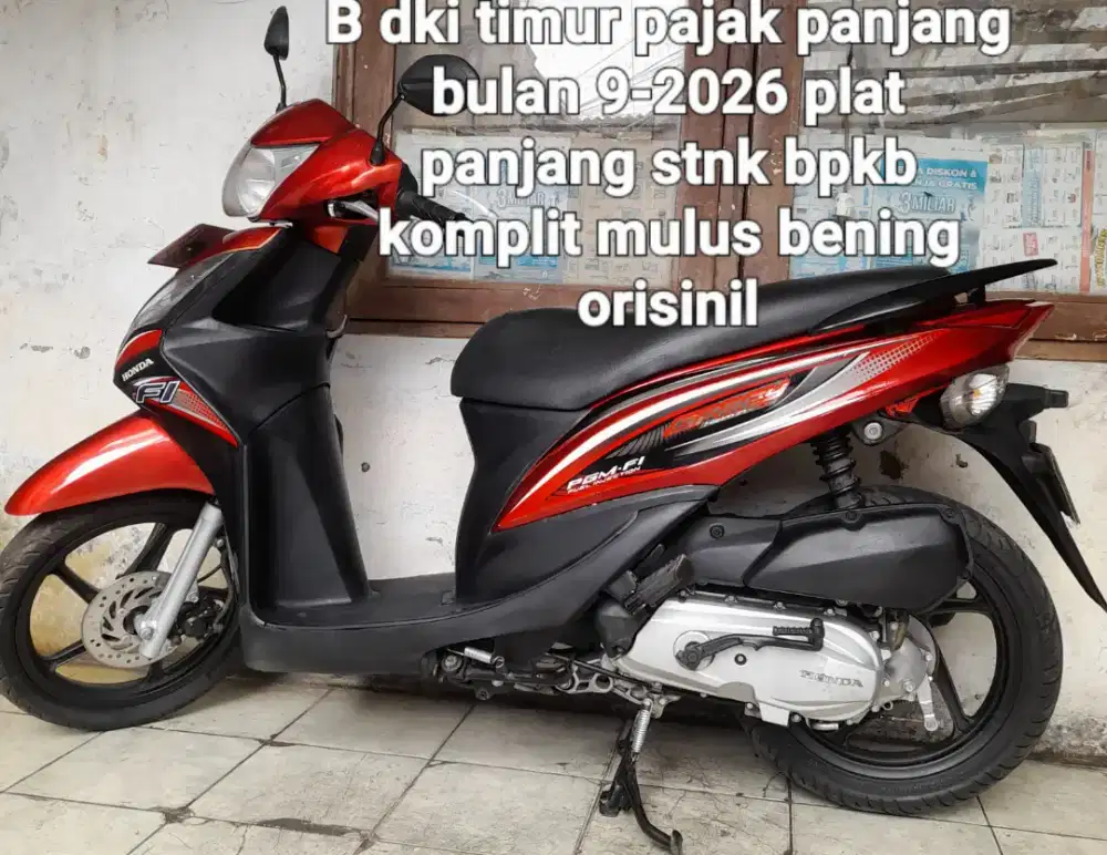 Honda spacy F1 2012 cw asli merah B dki timur pajak panjang