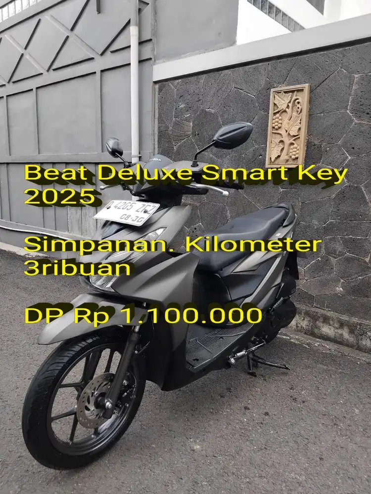 Beat Deluxe Smart Key 2025. Pajak ON. Like New. KM 3rb. Cash/Kredit/TT