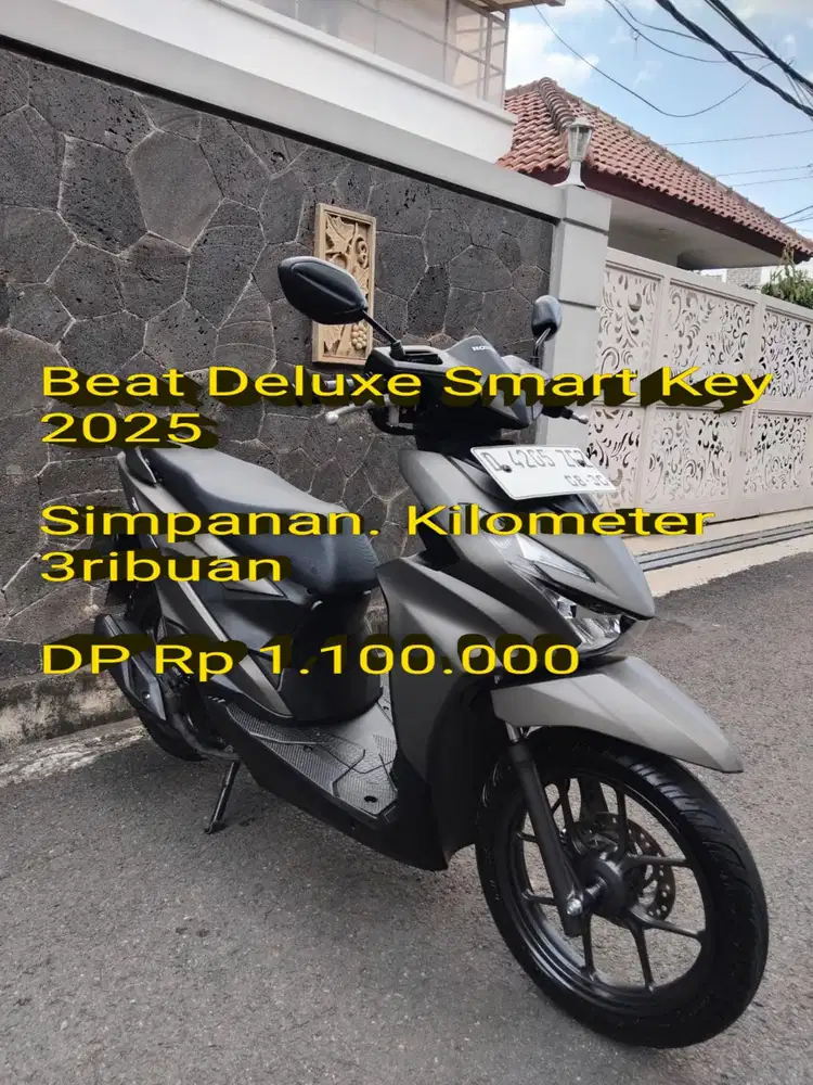 Beat Deluxe Smart Key 2025. Pajak ON. Like New. KM 3rb. Cash/Kredit/TT