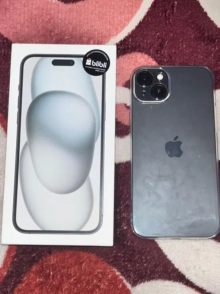 IPHONE 15 PLUS 128GB BLACK PEMAKAIAN CEWEK