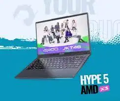 JUAL AXIOO LAPTOP HYPE 5 AMD X3 RYZEN 5
